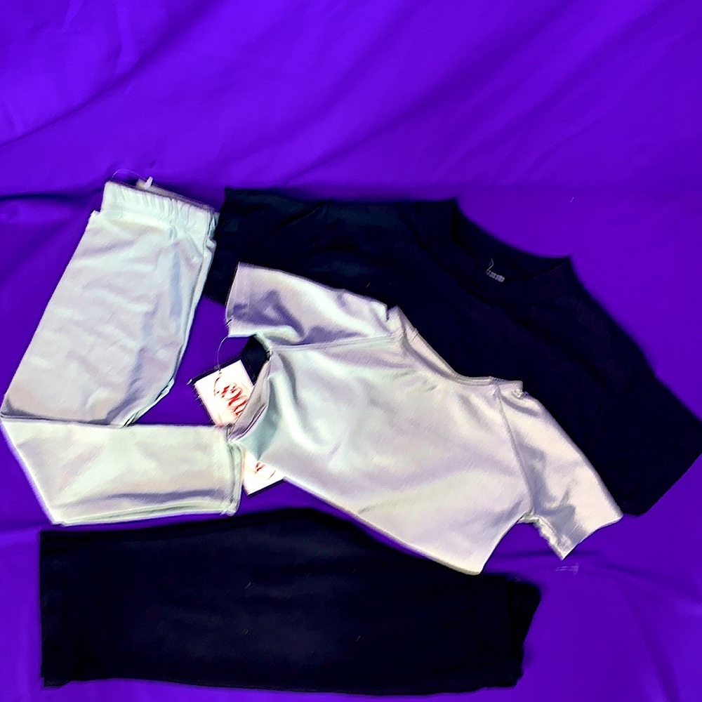 Dance Basics Lot Of Tops Pants NEW Child S/4-6